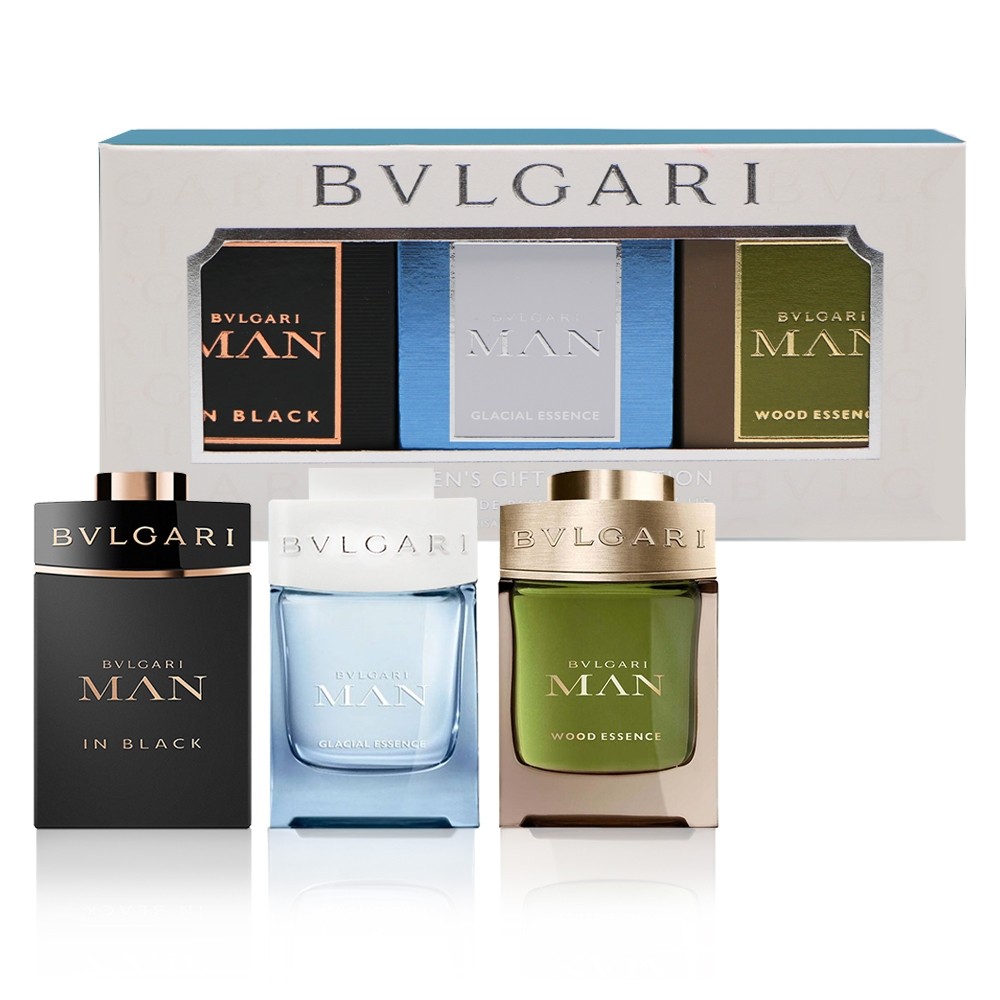 BVLGARI 寶格麗 男性小香禮盒(城市森林15ml+當代真我15ml+極地冰峰15ml) 